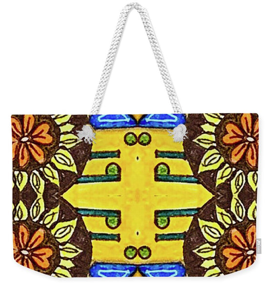 Flower Doodle Drawing II - Weekender Tote Bag