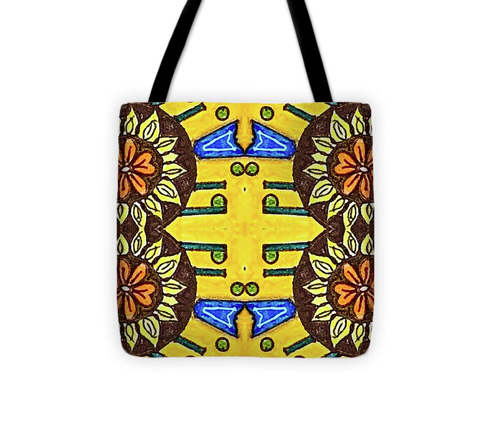Flower Doodle Drawing II - Tote Bag