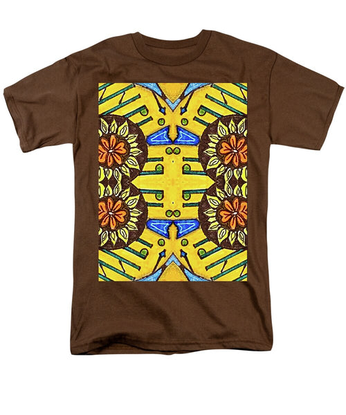 Flower Doodle Drawing II - Men's T-Shirt  (Regular Fit)
