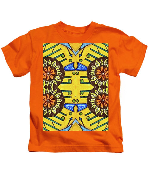 Flower Doodle Drawing II - Kids T-Shirt