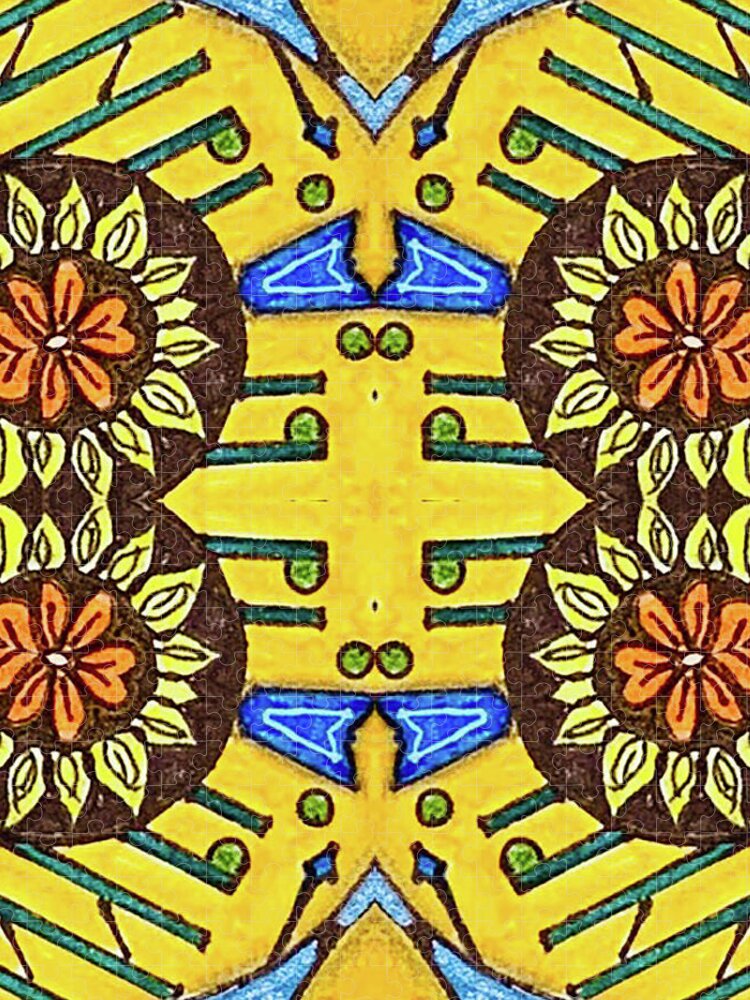 Flower Doodle Drawing II - Puzzle