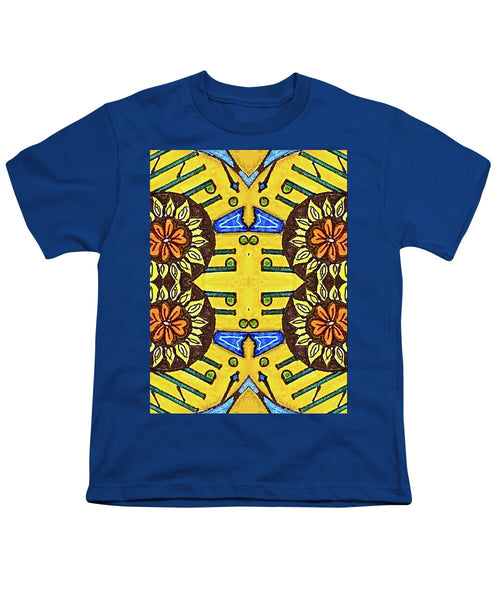 Flower Doodle Drawing II - Youth T-Shirt
