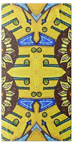 Flower Doodle Drawing II - Beach Towel