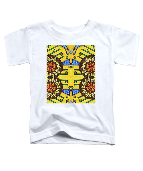 Flower Doodle Drawing II - Toddler T-Shirt
