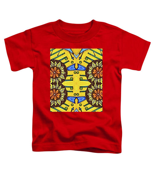 Flower Doodle Drawing II - Toddler T-Shirt