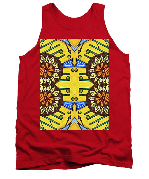 Flower Doodle Drawing II - Tank Top