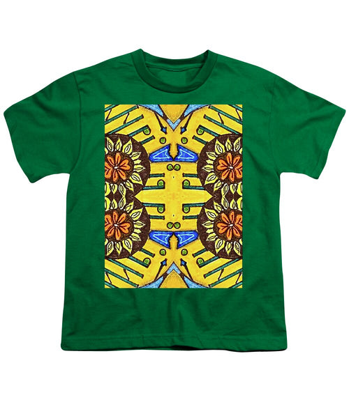 Flower Doodle Drawing II - Youth T-Shirt