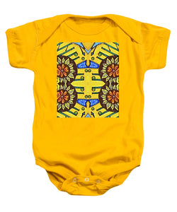 Flower Doodle Drawing II - Baby Onesie