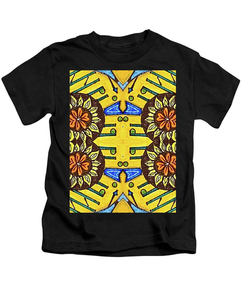 Flower Doodle Drawing II - Kids T-Shirt