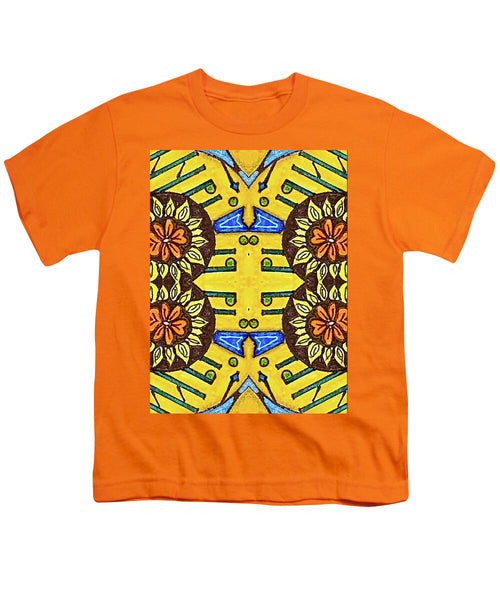 Flower Doodle Drawing II - Youth T-Shirt