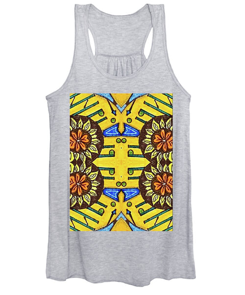 Flower Doodle Drawing II - Women's Tank Top