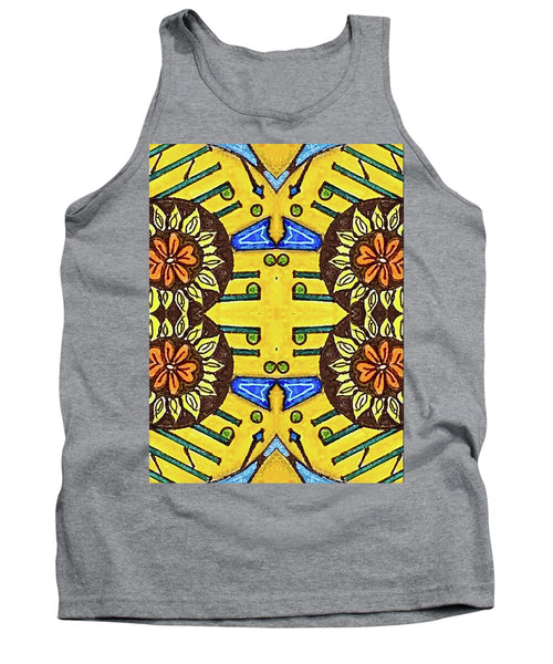 Flower Doodle Drawing II - Tank Top