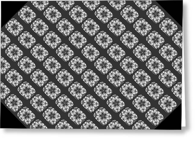 Flower Doodle Pattern I - Greeting Card