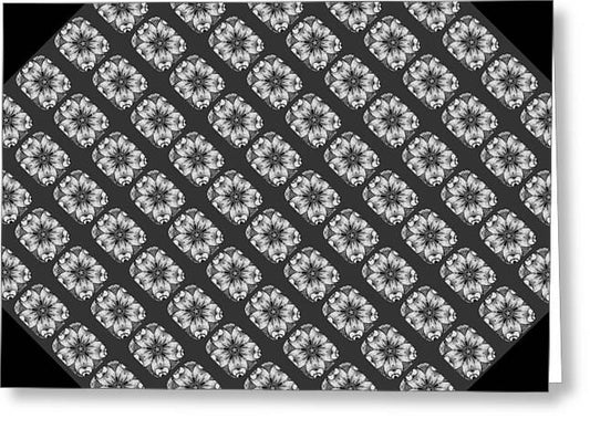 Flower Doodle Pattern I - Greeting Card