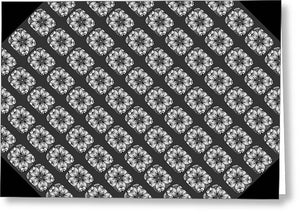 Flower Doodle Pattern I - Greeting Card
