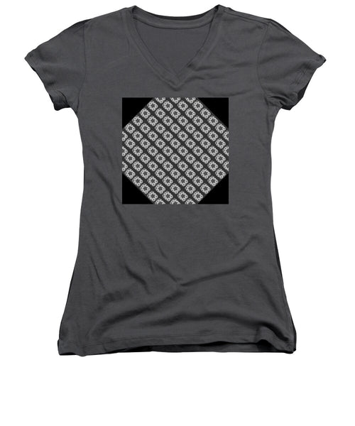 Flower Doodle Pattern I - Women's V-Neck