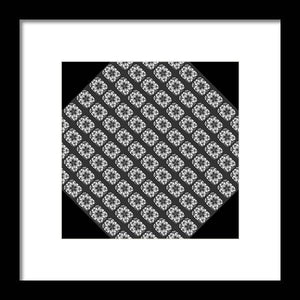 Flower Doodle Pattern I - Framed Print