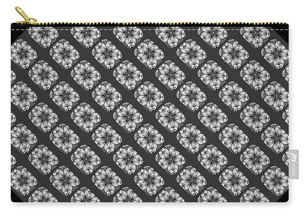 Flower Doodle Pattern I - Zip Pouch