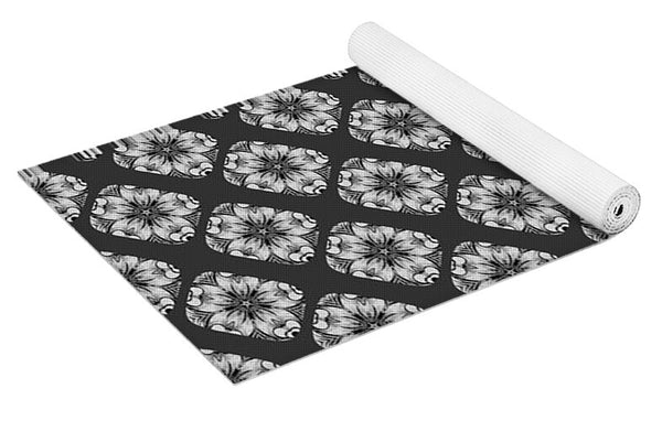 Flower Doodle Pattern I - Yoga Mat