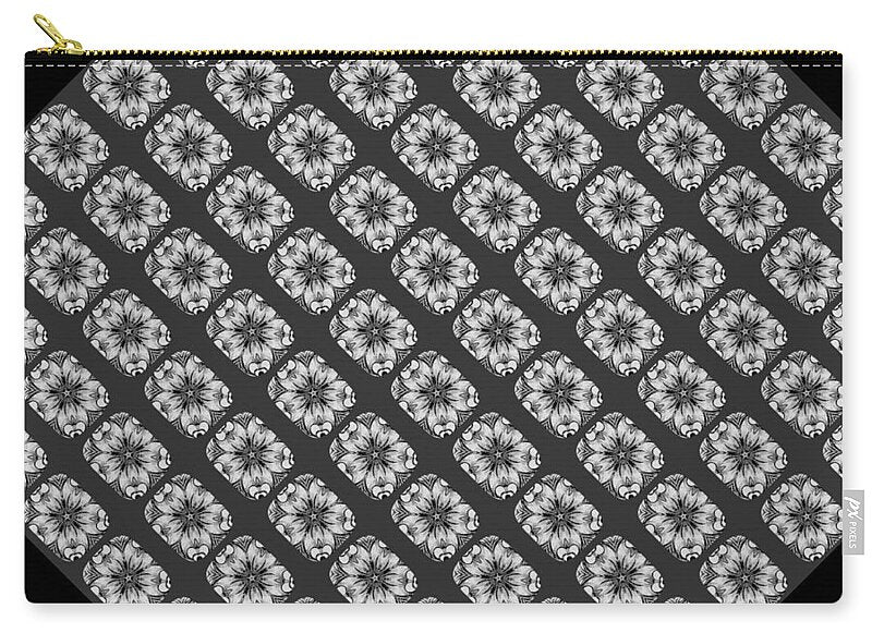 Flower Doodle Pattern I - Zip Pouch