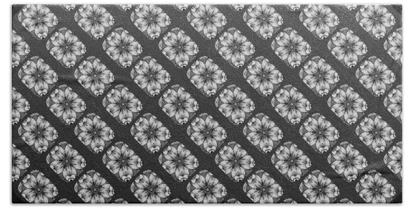 Flower Doodle Pattern I - Beach Towel