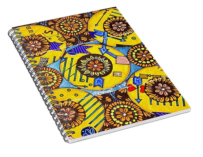 Flower Doodle  - Spiral Notebook