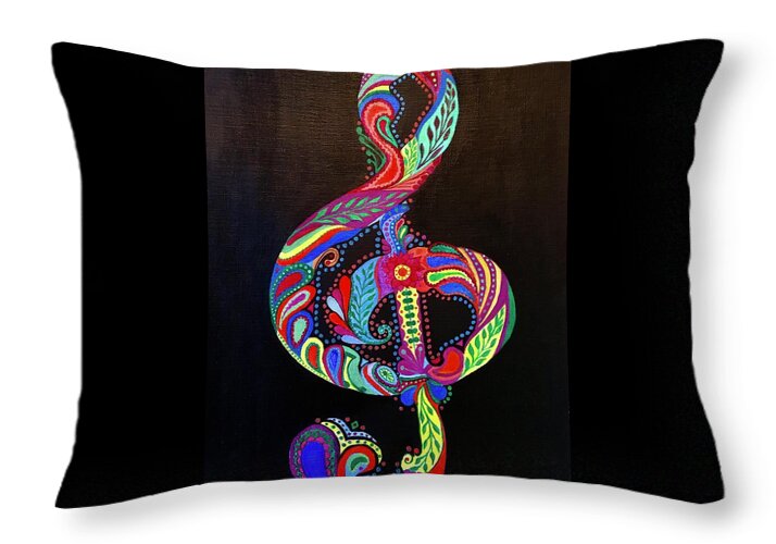Frequencies of Color - Throw Pillow