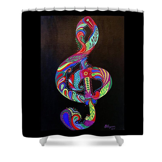 Frequencies of Color - Shower Curtain