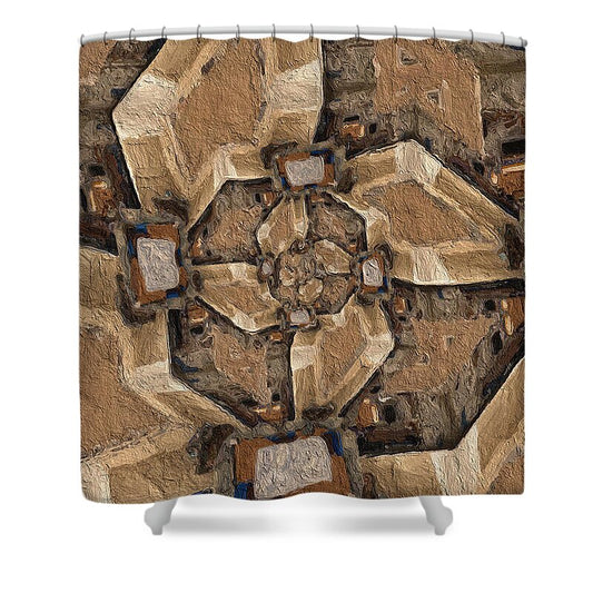 Geo Dunes - Shower Curtain