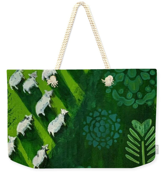 Goats in a Field - Weekender Tote Bag