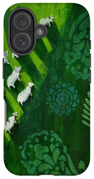 Goats in a Field - Phone Case
