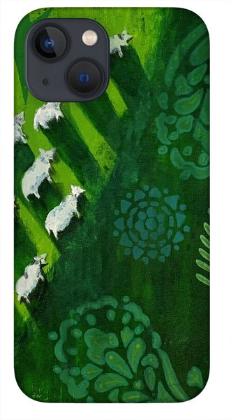 Goats in a Field - Phone Case