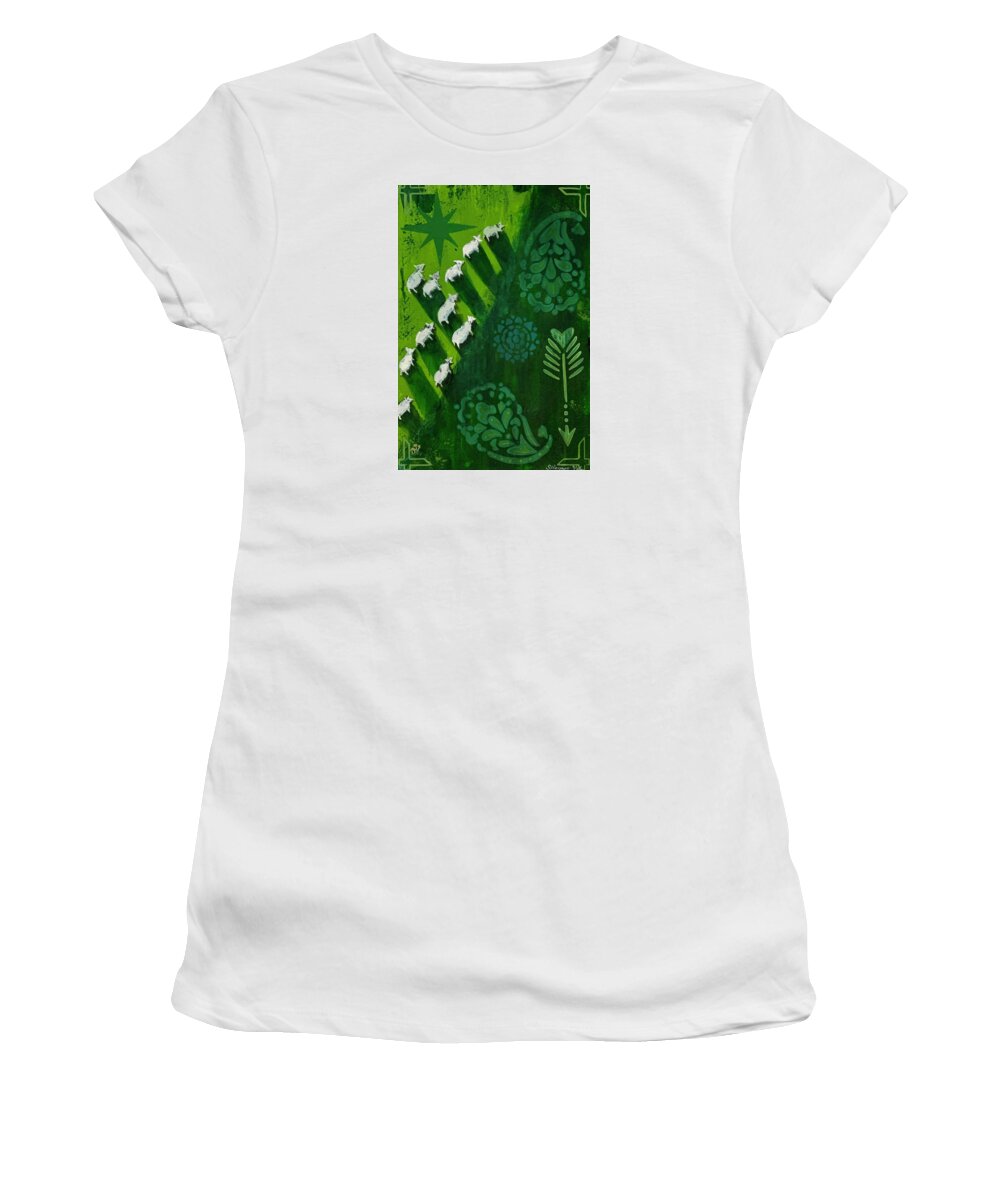 Goats in a Field - Women's T-Shirt