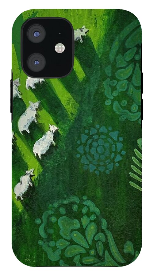 Goats in a Field - Phone Case