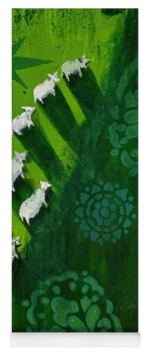 Goats in a Field - Yoga Mat