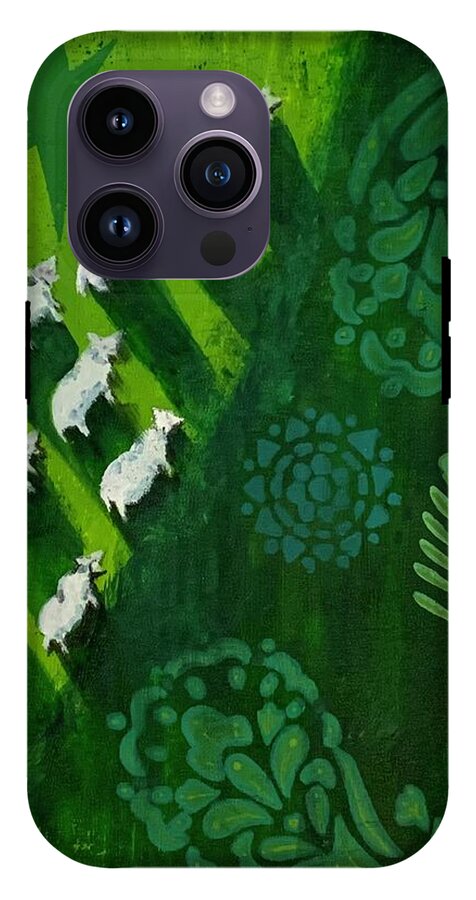 Goats in a Field - Phone Case