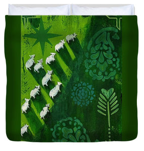 Goats in a Field - Duvet Cover