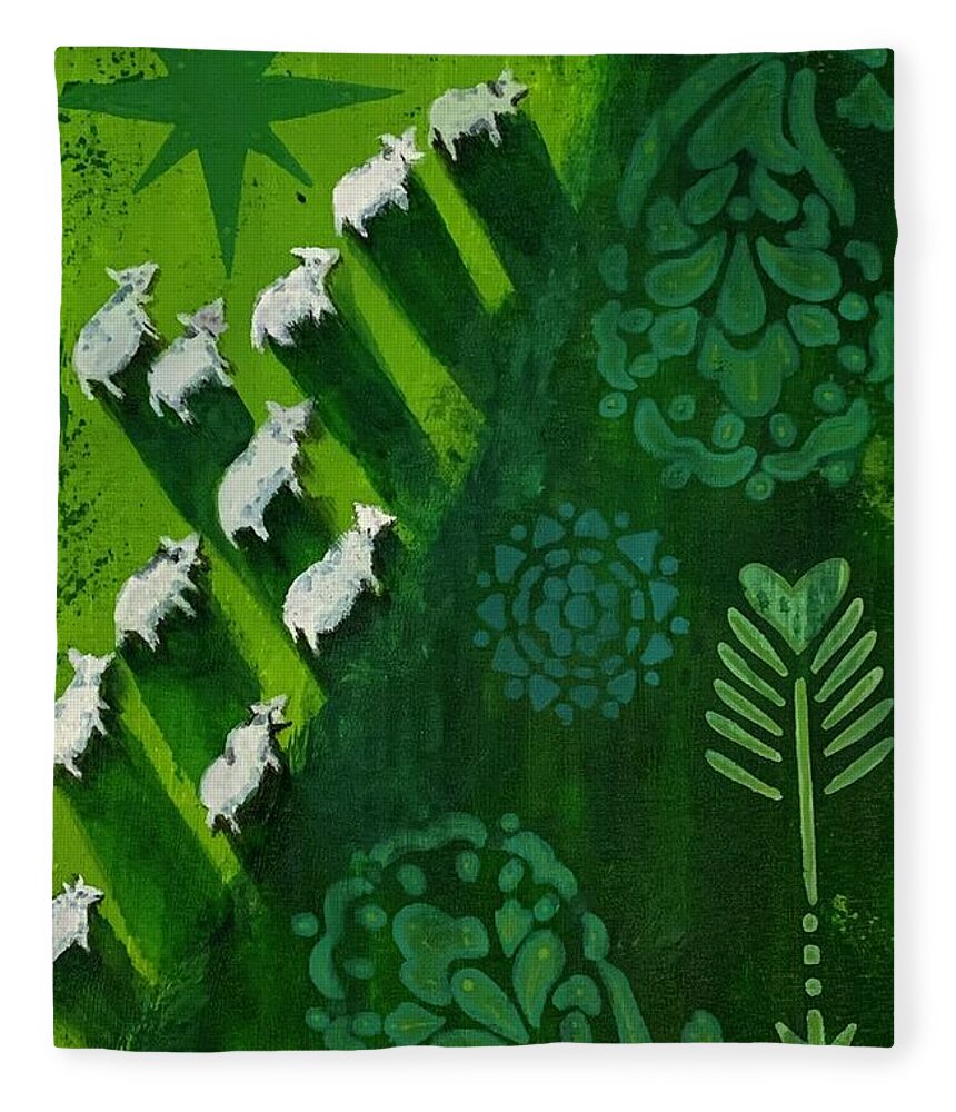 Goats in a Field - Blanket
