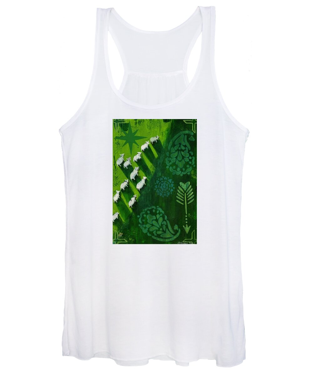 Goats in a Field - Women's Tank Top