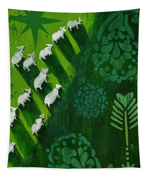Goats in a Field - Tapestry