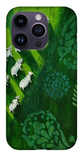 Goats in a Field - Phone Case