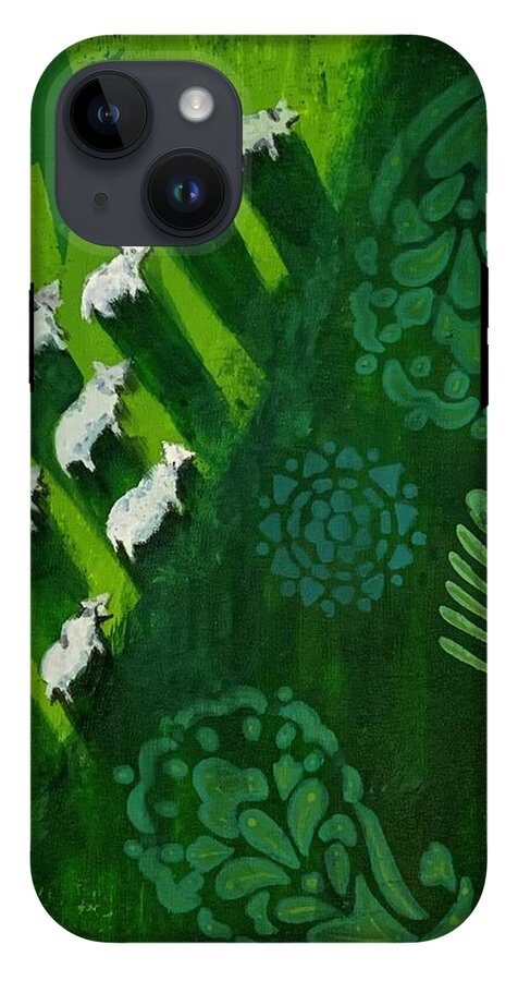 Goats in a Field - Phone Case