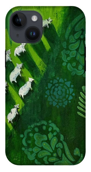 Goats in a Field - Phone Case