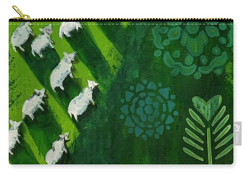 Goats in a Field - Zip Pouch