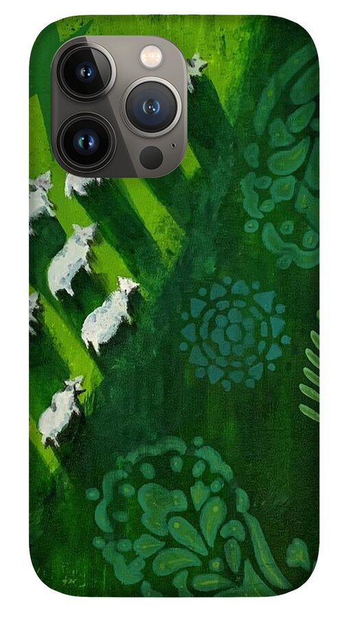 Goats in a Field - Phone Case