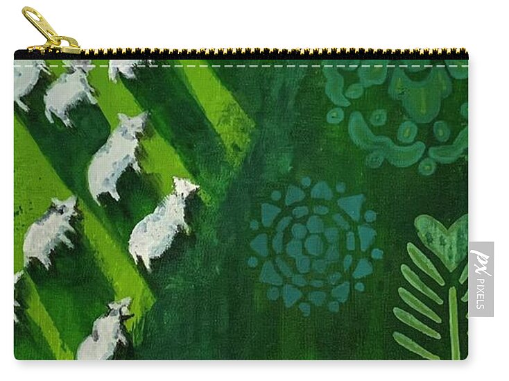 Goats in a Field - Zip Pouch
