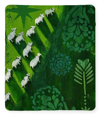 Goats in a Field - Blanket