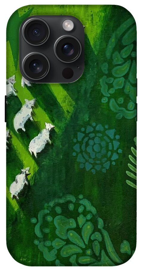 Goats in a Field - Phone Case