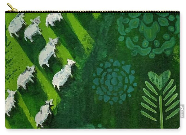 Goats in a Field - Zip Pouch