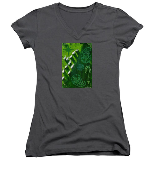 Goats in a Field - Women's V-Neck